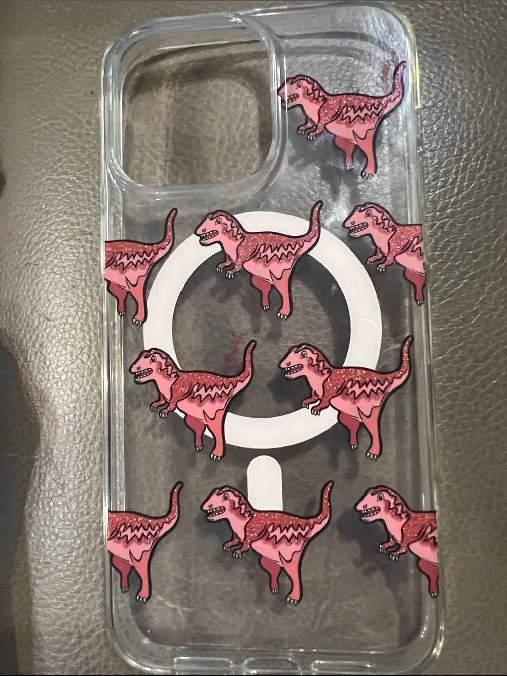 Coach Protective Case for iPhone 15 Pro Max Glitter Rexy.